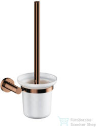 Omnires MODERN PROJEKT fali WC kefe, matt üveg tartóval, polírozott réz MP60620CP (MP60620CP)