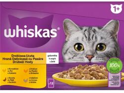 Whiskas Mars WHISKAS tasakos macska Multipack baromfi válogatás aszpikban (csirke, kacsa, baromfi, pulyka) 12 x 85 g