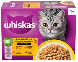 WHISKAS Mars WHISKAS tasak macskáknak Baromfi válogatás csirke&kacsa&szárnyas& pulyka szószban 12 x 85 g