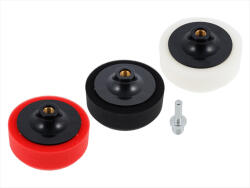 CARMOTION Polírszivacs készlet 125 mm, 3 az 1-ben + adapter - Carmotion