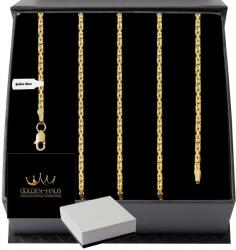 Golden Haus Arany Női Nyaklánc Vastag Királyi Szövés 55cm/2mm Minta 925/585+INGYENES Ajándékok (Złoty łańcuszek naszyjnik damski gruby 925)