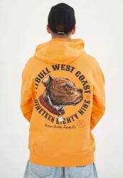Pitbull Pit Bull kapucnis pulóver Zip Strenght & Respect fluo orange (136096630004)