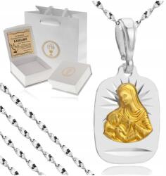 Golden Haus Ezüst Lánc Szingapúr 925 Szoptató Anya Medál Gravírozás Ingyen (srebrny łańcuszek z medalikiem na komunię 925)