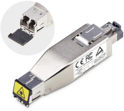 STARTECH Fiber To Rj45 Media Converter Poe Media Converter Dongle Smf/m (d01ml55p-fiber-media)