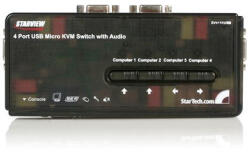 StarTech 4 Port Usb Kvm Switch + Audio In (sv411kusb)