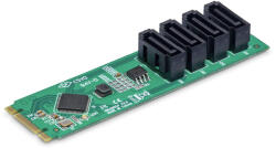StarTech 4-port M. 2 To Sata Adapter M. 2 Pcie 3.0 To Sata Expansion C (4p-sata-m2-adapter)
