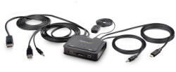 StarTech C2-d46-uac-cbl-kvm 2-port Hybrid Cable Kvm Switch (c2-d46-uac-cbl-kvm)
