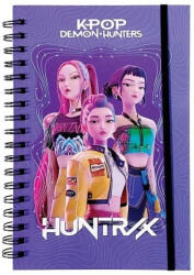  K-POP Démonvadászok spirál füzet, B/5, vonalas, 70 lapos (GIM-36402910) - officetrade