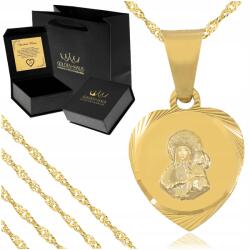 Golden Haus Arany Női Nyaklánc 925 585 Arany Medál Szűz Mária 42 CM (Damski złoty naszyjnik łańcuszek dla kobiety)