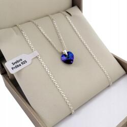 Golden Celebrity Ezüst Nyaklánc Swarovski Szív Medál 925 Gravírozás Ajándék Nőknek