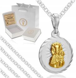 Golden Haus Ezüst Lánc Aranyozott Medál Szűzanya 925 Ajándék Áldozás Gravírozás