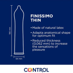 CONTROL Condoms-Adapta Senso Finissimo Prezervative 144 Bucăți