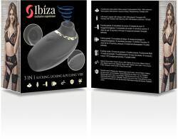 IBIZA 3 în 1 Sucțiune, Lingere și Pulsare Vibrator