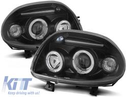  Tuning hátsó lámpa szett Renault CLIO 3 09.2005-04.2009 3/5 ajtós, piros-fehér alap, bal és jobb (ABTLR6021465)