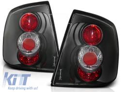 KITT Lightning LED DRL fényszórók Opel Astra G (09.1997-02.2004) típushoz, fekete (HLOPAGBLED)