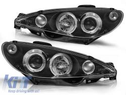 KITT Lightning LED DRL fényszórók Peugeot 206 (1998-2002) Fekete (HLPE206LED)