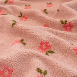  Kabát anyag TEDDY Tiny flowers light pink