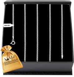 Golden Haus Bismark Ezüst Lánc 40cm 2mm Lányoknak Áldozás Keresztelő Évforduló (Srebrny łańcuszek bismark damski lśniący 925)
