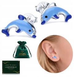 Golden Celebrity Ezüst Fülbevaló Kislánynak Delfin Ezüst Minta 925 Stift, Csavarok (Srebrne piękne delikatne kolczyki dla dzieci)