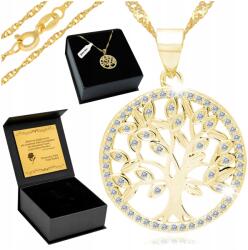 Golden Haus Arany Nyaklánc Boldogságfa 925/585 Ajándék Unoka Lányának+gravírozás