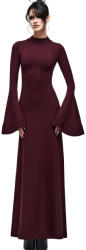 KILLSTAR rochie lungă damă KILLSTAR - MYRA - bordo - KSRA015518