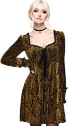 KILLSTAR rochie de damă cu mânecă lungă KILLSTAR - SITRI - negru/auriu - KSRA015208