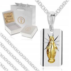 Golden Haus Ezüst Lánc Aranyozott Medál Szűzanya Csodálatos 925 Áldozás Gravírozás - allegro - 19 305 Ft