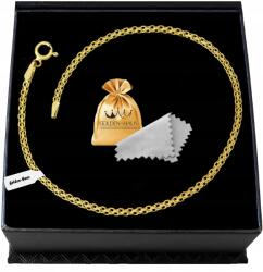Golden Haus Aranyozott Női Bismark Karkötő 18 CM 2 MM 925 Ezüst (Bransoletka złota damska 18 20 urodziny 925)