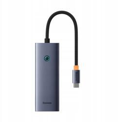 Baseus Hub Baseus UltraJoy 5in1 Usb-c 1x Hdmi 4K 30Hz 4x Usb-a 3.0 szürke (B00052809813-00)
