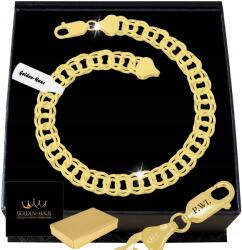 Golden Haus Vastag Arany Férfi Garibaldi Karkötő 21 CM 8 MM Minta 925 Aranyozott+gravírozás (Gruba bransoletka branzoletka garibaldka 585)