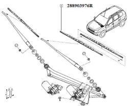 Renault Stergator Parbriz 600 Mm Stanga (cx_288903976r)