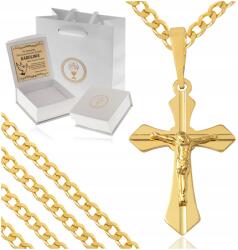 Golden Haus Arany Lánc Páncél 585 925 Medál Kereszt Gravírozás (Złoty naszyjnik łańcuszek dla chłopca 925 585)