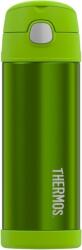 Thermos Termos pentru copii cu pai Thermos FUNtainer 470 ml, verde-lămâie (120027)