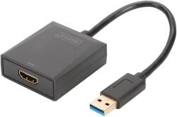 ASSMANN Adaptor HDMI soclu la USB A mufă 150mm USB 3.2 negru DIGITUS (DA-70841)