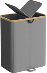 Songmics Cos de rufe SONGMICS 150 L cu 2 compartimente, capac si saci detasabili, gri (EZ-LCB523G01)
