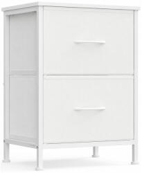 SONGMICS Noptiera alba SONGMICS cu 2 sertare textile si blat MDF, 40x30x52 cm (EZ-LGS312WH01) Comoda