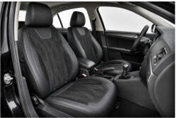  Huse scaune auto universale Premium 9D negre, imitatie piele si Alcantara (010826-1)