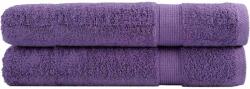 vidaXL Prosoape de sauna premium SOLUND 2 buc. violet 80x200 cm 600gsm GartenMobel Dekor (137362) Prosop
