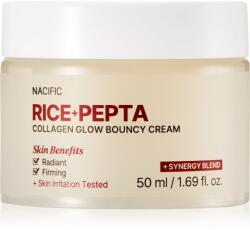 Nacific Rice + Pepta Collagen Glow Bouncy Cream élénkítő arckrém hidratáló hatással 50 ml