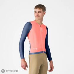 Castelli CORRETTO LS mez, élénk rózsaszín/belga kék (L)