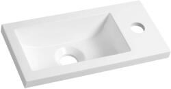 SAPHO - Kézmosó 37x18 cm, túlfolyó nélkül, csapfurattal, fehér LM370 (LM370)