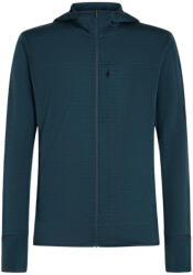 icebreaker Merino Blend 300 RealFleece Descender LS Zip Hoodie Abyss Férfi-melegítőfelső M
