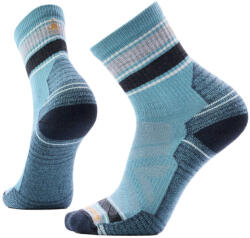 Smartwool Șosete pentru bărbați Hike Light Cushi Striped Mid Crew Dusty Teal