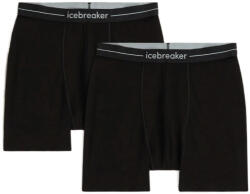 Icebreaker Merino 150 Anatomica Boxers 2 Pack Black Férfiboxeralsó S