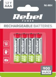 Rebel AAA újratölthető akkumulátorok 900 mAh Ni-MH 1, 2 V, 4 db L-BAT2013 (BAT2013)