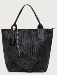 ANSWEAR női bőr shopper - fekete Univerzális méret - answear - 28 990 Ft