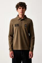 Aeronautica Militare hosszúujjú férfi pamut - barna M - answear - 45 990 Ft