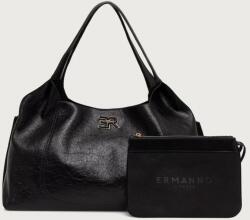 ERMANNO Firenze női bőr shopper - fekete Univerzális méret
