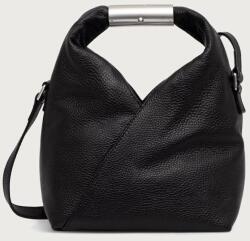 MM6 Maison Margiela keresztpántos táska női bőr - fekete Univerzális méret