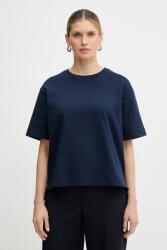 Weekend Max Mara pamut póló MULTID - sötétkék S
